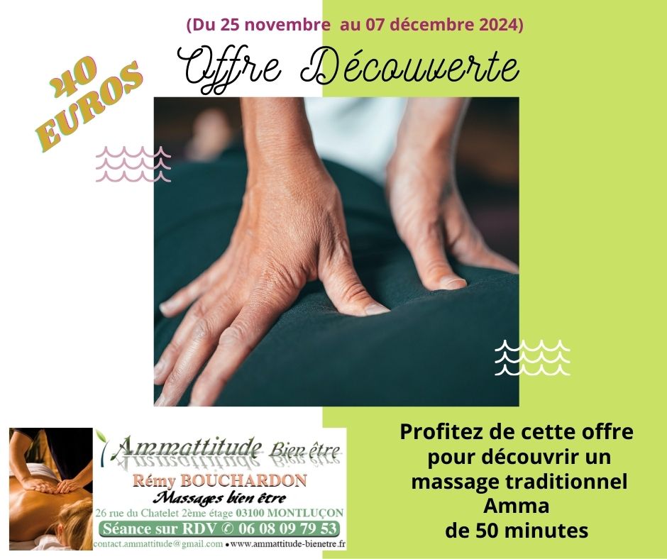 offre decouverte rmassage amma